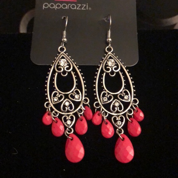 paparazzi Jewelry - Fashion Flirt Pink Earring